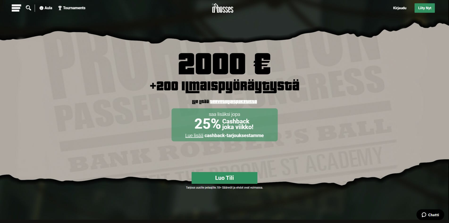 dbosses tervetuliaisbonus